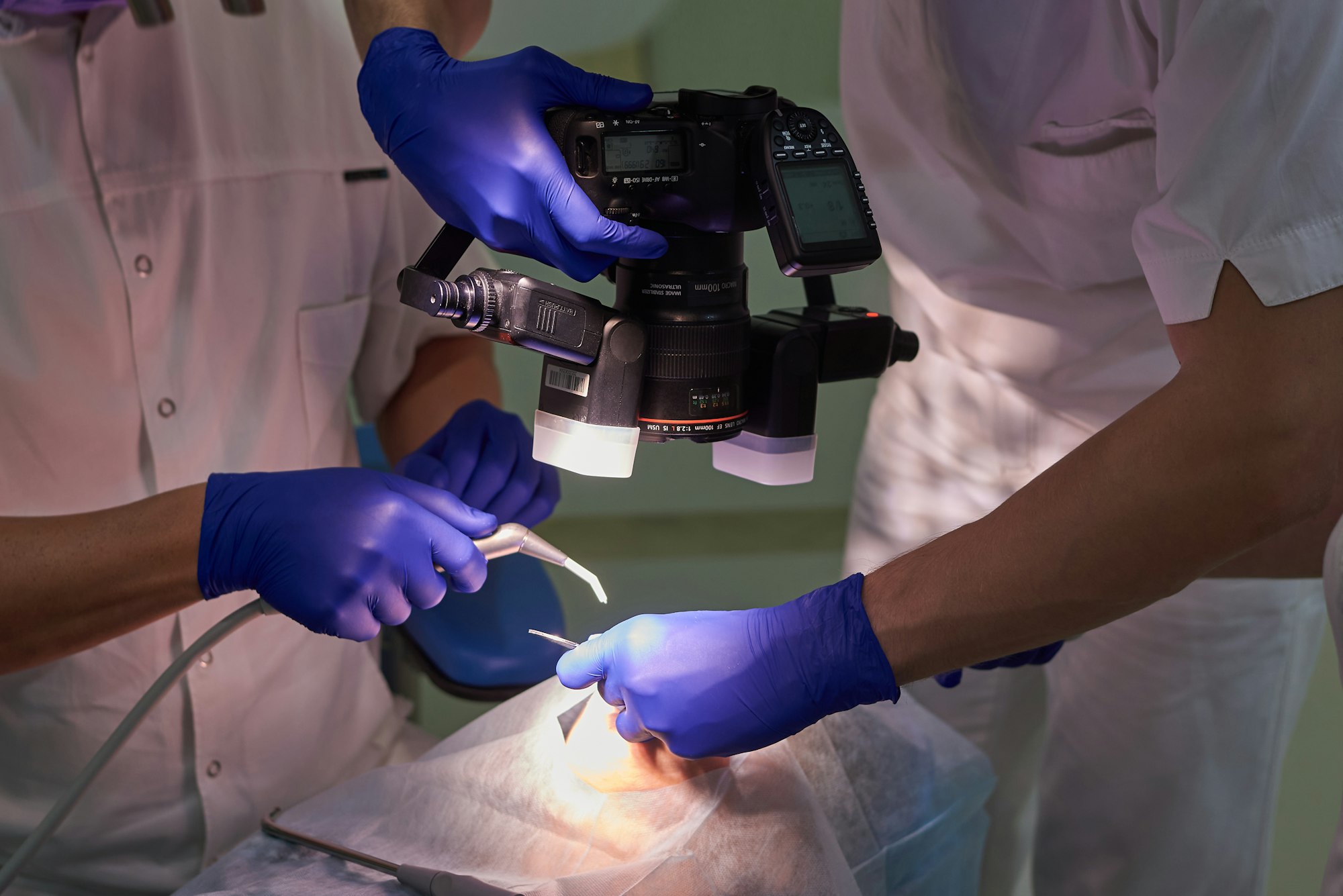 Dental surgery photography
